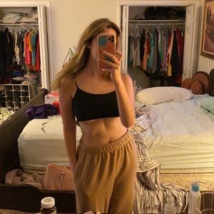 Oversized brown/tan sweatpants